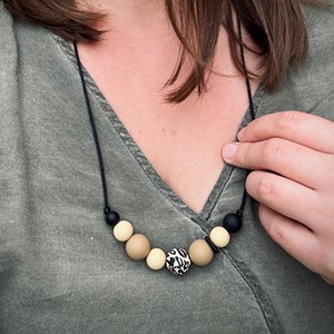 Collier d'allaitement - léopard