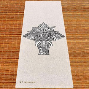 Pack tapis yoga chanvre elephant + sac microfibre