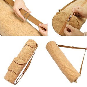 Pack tapis de yoga naturel jute gris 4mm + sac liege