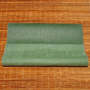 Pack tapis de yoga naturel jute vert 4mm + sac chanvre