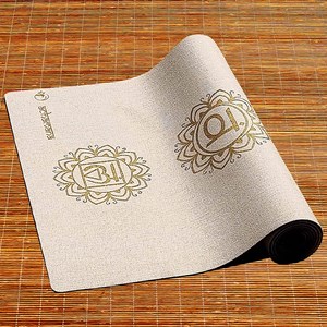 Pack tapis yoga chanvre 7 chakras or + sac chanvre