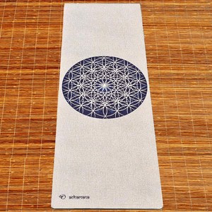 Pack tapis yoga chanvre fleur de vie + sac chanvre