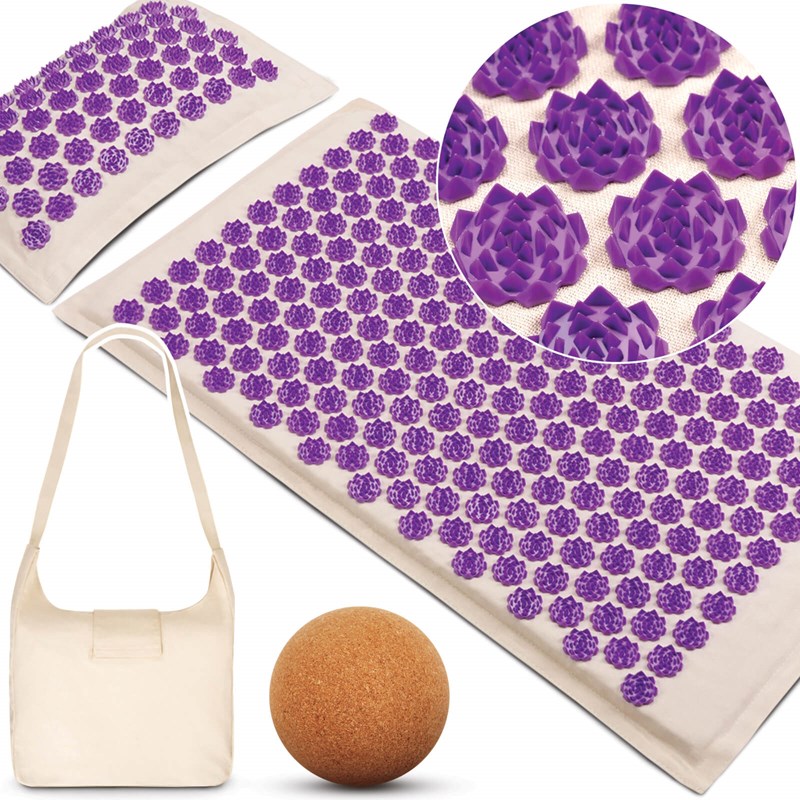 Tapis d'acupression naturel kit complet
