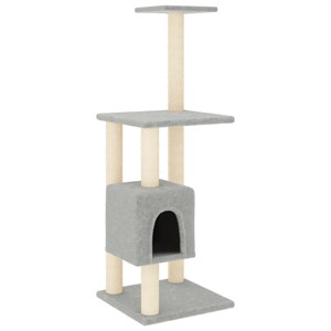 Arbre à chat meuble tour grimper jouet 42 x 42 x 104 cm gris