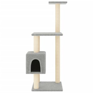 Arbre à chat meuble tour grimper jouet 42 x 42 x 104 cm gris