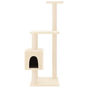 Arbre à chat meuble tour grimper jouet 42 x 42 x 104 cm crème