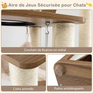 Arbre à chat 145 cm tour à