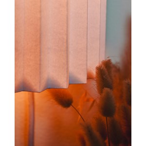 Applique murale vertical plissé avec cable et prise