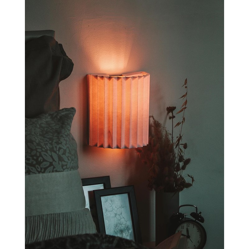 Applique murale vertical plissé