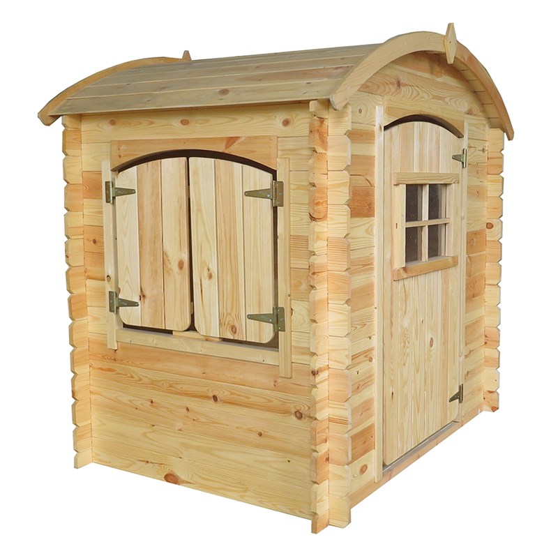 Maison en bois pour enfants avec plancher- 112x146xh145cm timbela m505