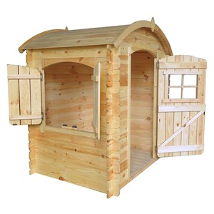 Maison en bois pour enfants avec plancher-  112x146xh145cm timbela m505