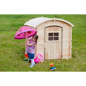 Maison en bois pour enfants avec plancher-  112x146xh145cm timbela m505