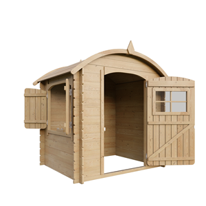 Maison en bois pour enfants sans plancher  112x146xh145cm 1.1m2