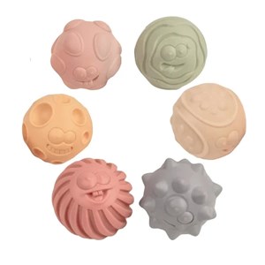 6 balles souples sensorielles