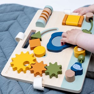 Panneau d'activités en bois mrs. Elephant