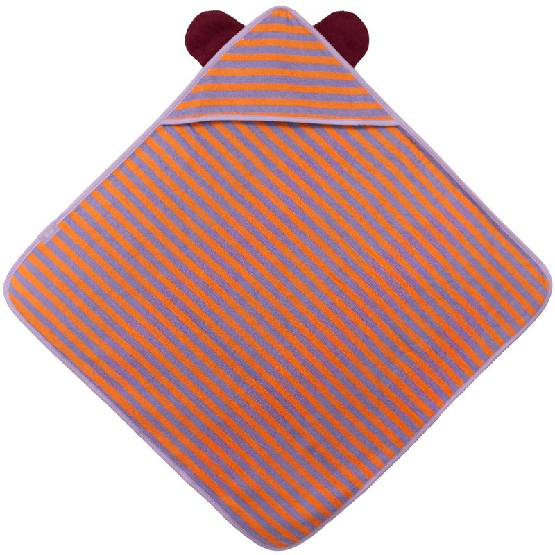 Cape de bain ours lavande (75 x 75 cm)