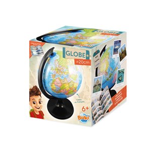 Globe 20 cm avec livret couleurs