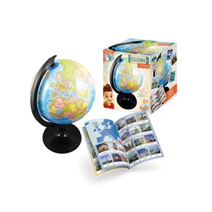 Globe 20 cm avec livret couleurs