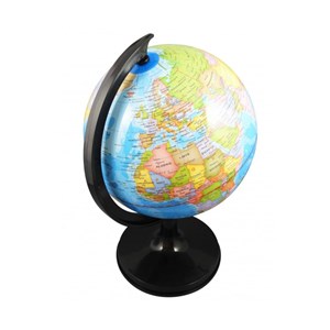 Globe 20 cm avec livret couleurs