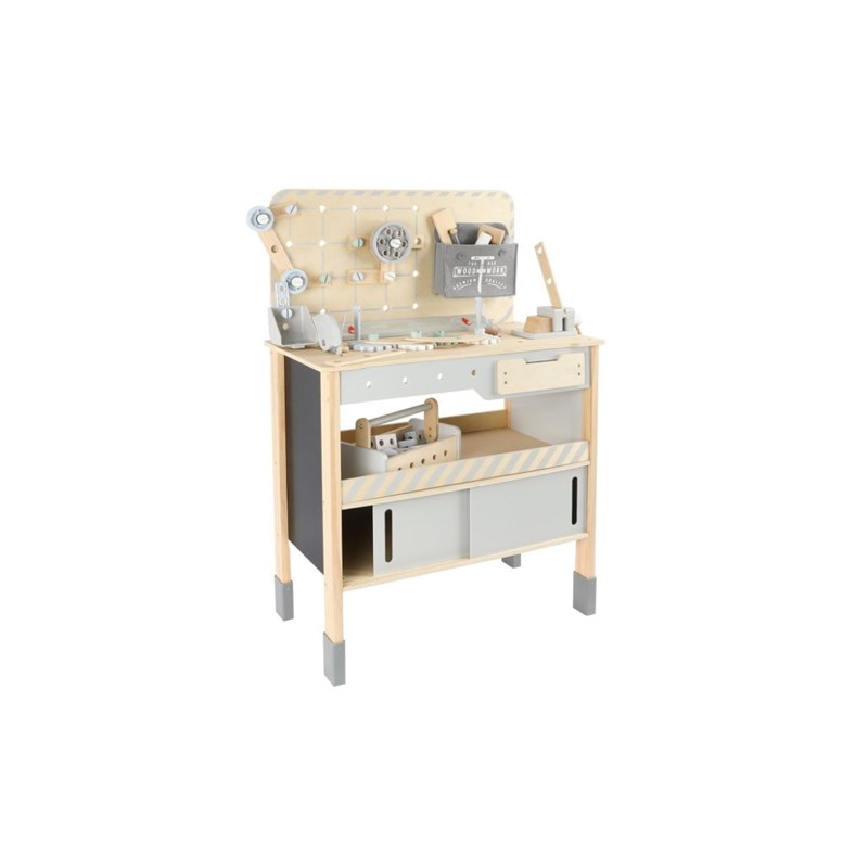 Établi bois xxl avec ceinture outils