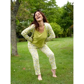 Kimono pyjama fauvette motif les citrons