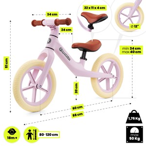 Draisienne vélo enfant selle réglable