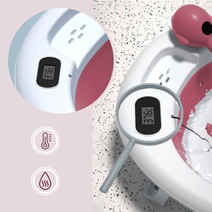 Baignoire bébé pliante thermomètre lcd