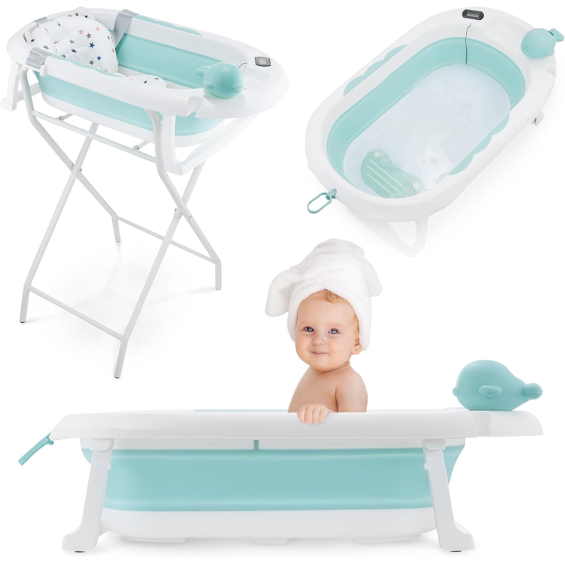 Baignoire bébé pliante coussin doux (Moby System) - Image 1