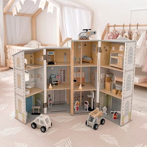 Caserne de pompiers poste de police bois