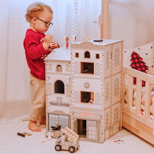 Caserne de pompiers poste de police bois