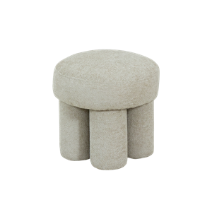 Petit tabouret tissu écru