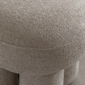 Petit tabouret tissu écru