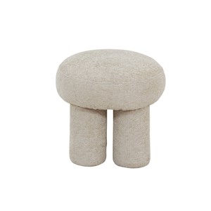 Petit tabouret tissu écru