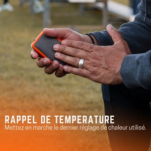 Chauffe-mains thaw 5k – usb, led, power bank, chaleur double face 7h