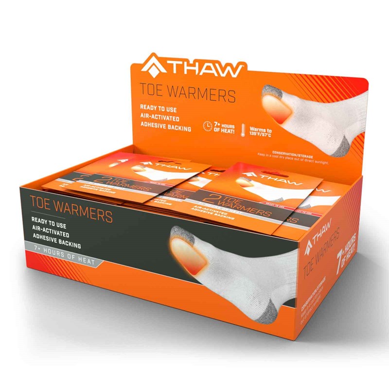 Pack de 40 chaufferettes pour pieds thaw - activation à l’air