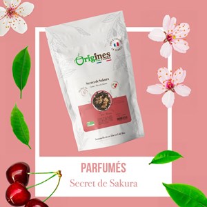 Thé blanc bio - secret de sakura - sachet 50g