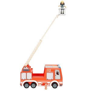 Camion de pompiers rouge