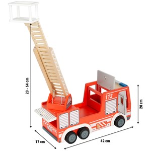 Camion de pompiers rouge