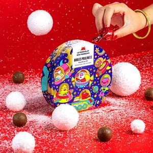 9 boules pralinées de noël
