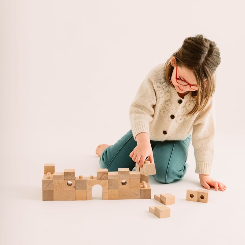 Brick A Block jeu de construction + fiches explicatives - 24 pièces - 2 à 10 ans