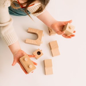 Brick A Block jeu de construction + fiches explicatives - 24 pièces - 2 à 10 ans