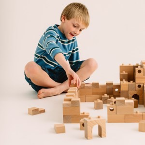 Brick A Block jeu de construction + fiches explicatives - 59 pièces - 2 à 10 ans