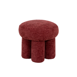 Petit tabouret tissu fuchsia
