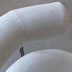 Fauteuil tissu bouclette