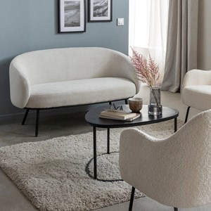 Canapé tissu bouclette