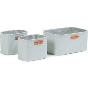 Lot de 3 paniers à suspendre table à langer evolux gris clair