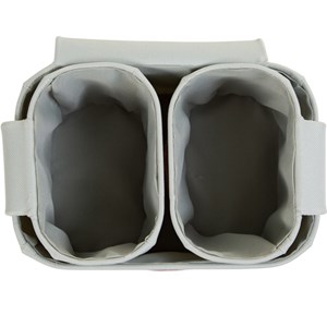 Lot de 3 paniers à suspendre table à langer evolux gris clair