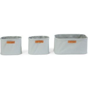 Lot de 3 paniers à suspendre table à langer evolux gris clair