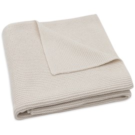 Couverture en tricot basic knit oatmeal (75 x 100 cm)