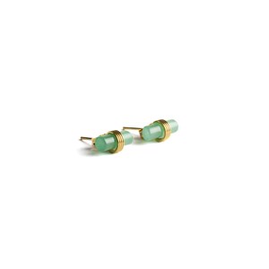 Boucles d'oreilles ilios aventurine Vert